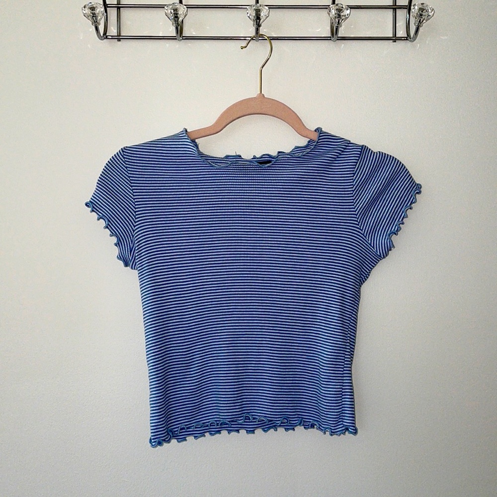 Brandy Melville Blue Crop Top